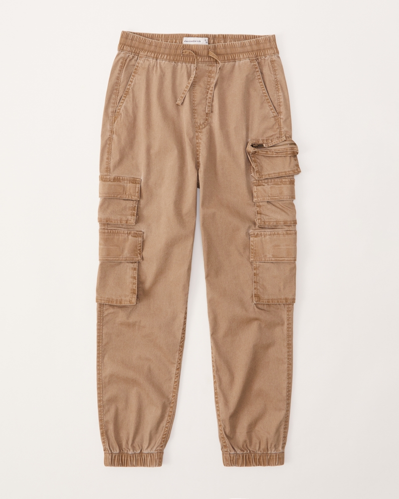 Pantalon jogging large beige