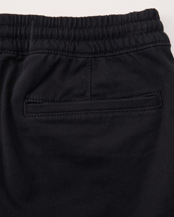 twill joggers, Black view 2