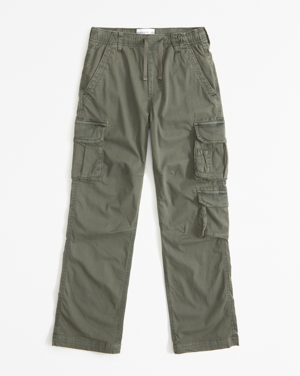 pull-on cargo pants, Green