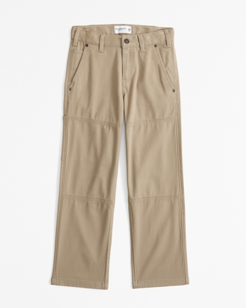 twill baggy workwear pants