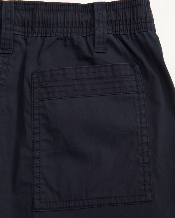 baggy pull-on cargo pants, Black view 2