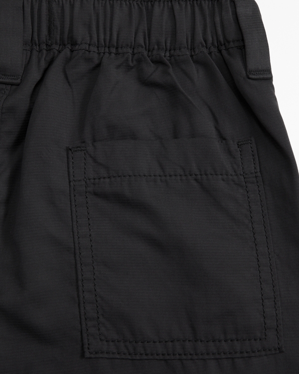 loose cargo pants, Black view 2