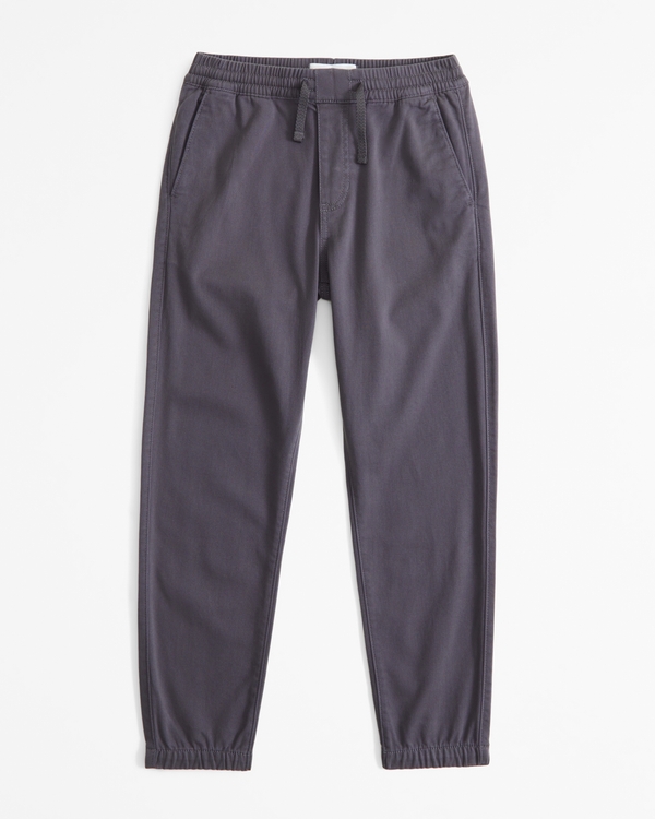 twill joggers, Dark Grey