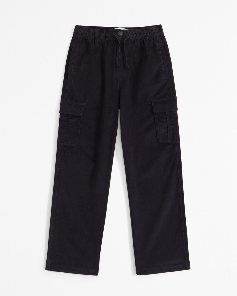 baggy pull-on corduroy cargo pants