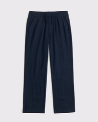 loose linen-blend pull-on pants