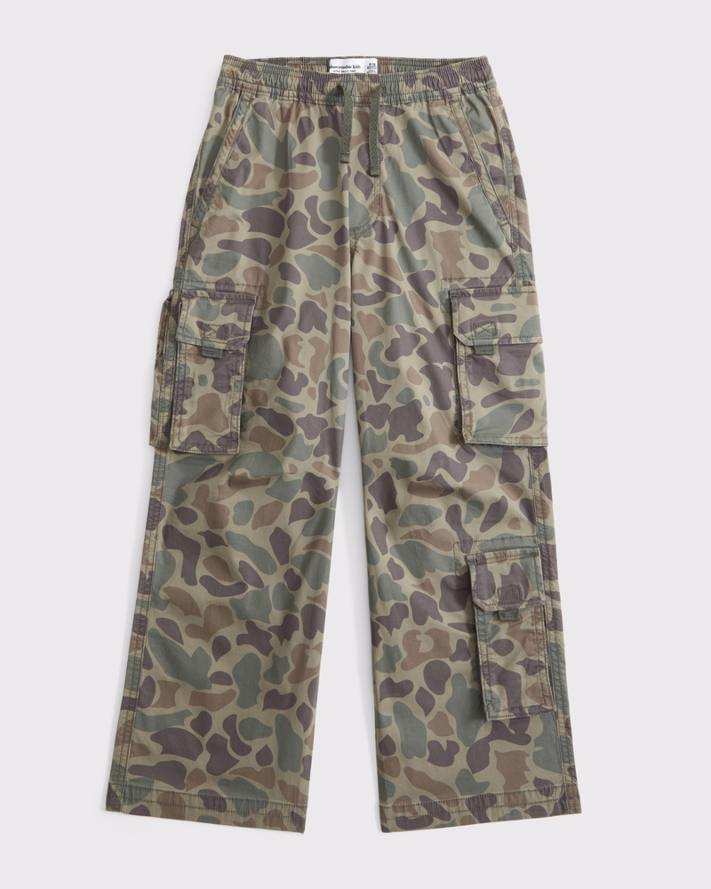 パンツ 00s A&F BAGGY CARGO TROUSERS CAMO Vintage Abercrombie Fitch Pants Men's S Camo Paratrooper