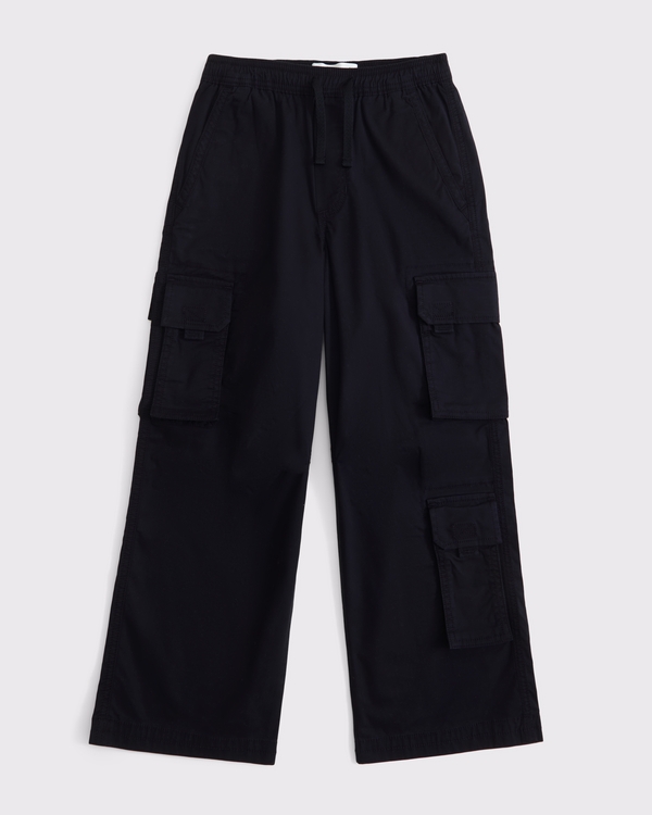 ultra baggy cargo pants, Black view 1