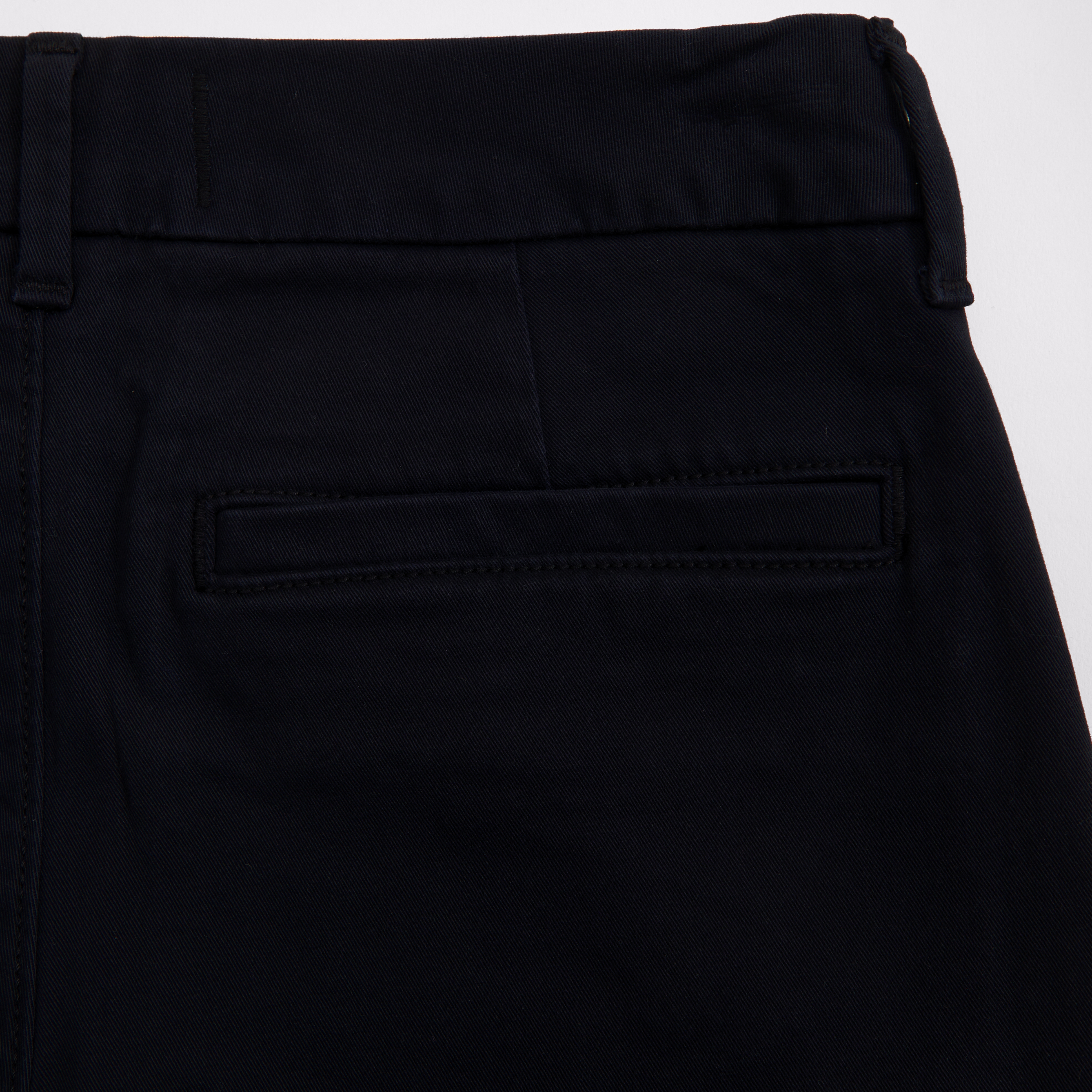Abercrombie & Fitch Straight Twill Chinos In Black