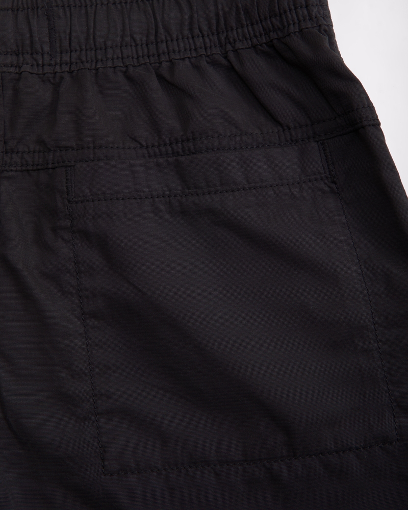 brushed nylon baggy pull-on pants