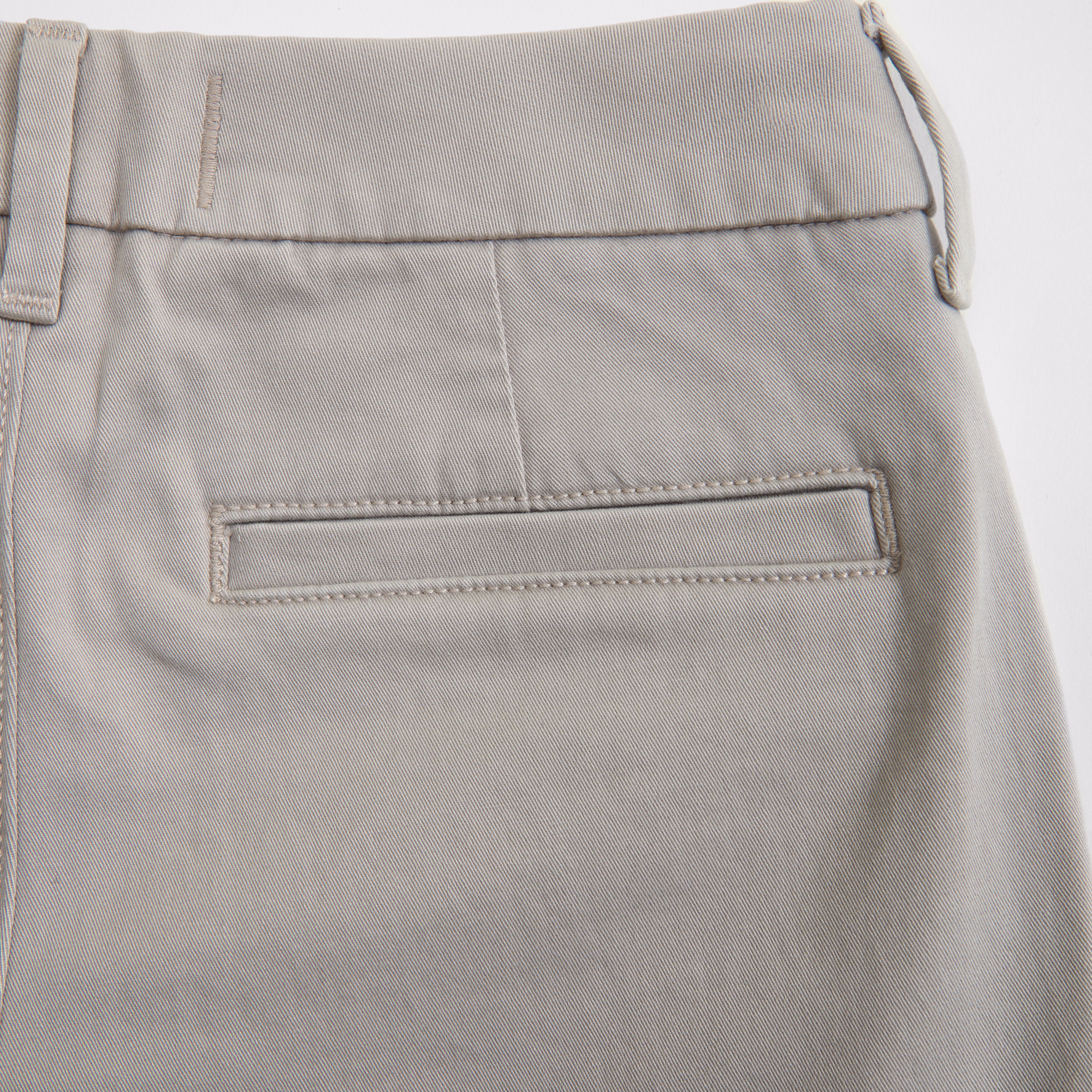 Abercrombie & Fitch Straight Twill Chinos In Gray