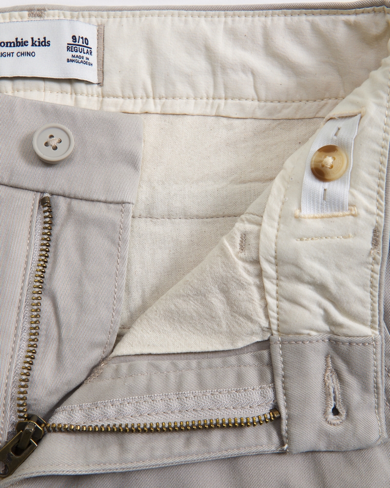 straight twill chinos