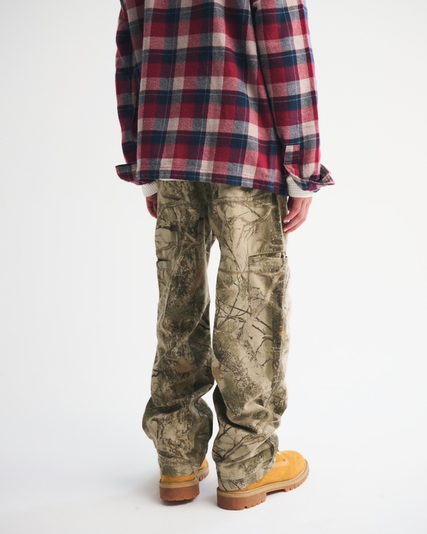 brushed nylon baggy pull-on pants