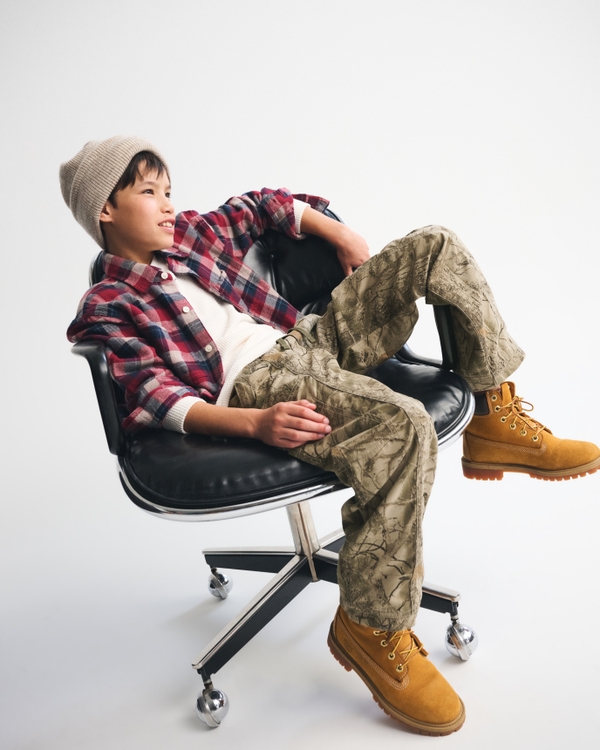 brushed nylon baggy pull-on pants