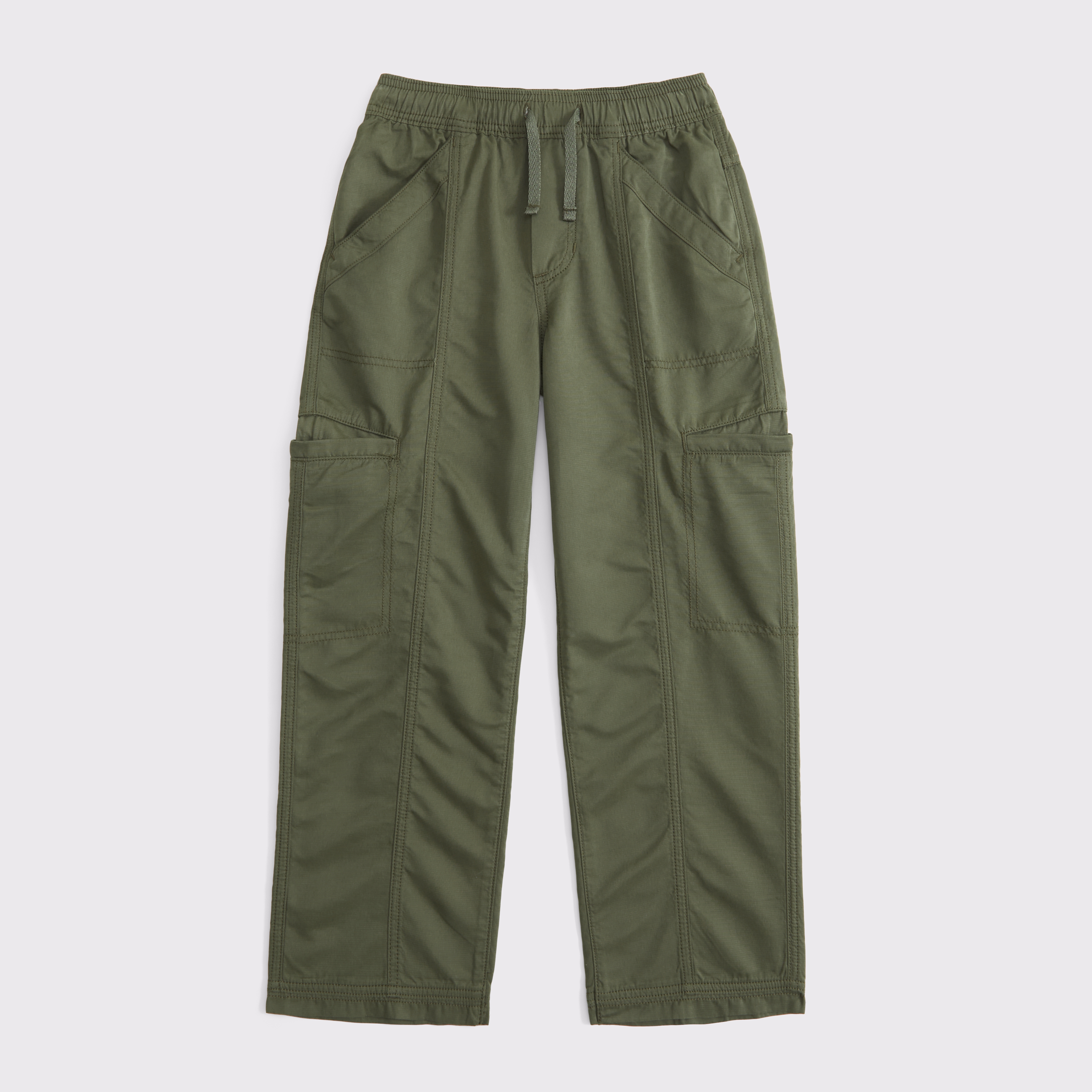 Abercrombie & Fitch Kids' Nylon Pull-on Pants In Green