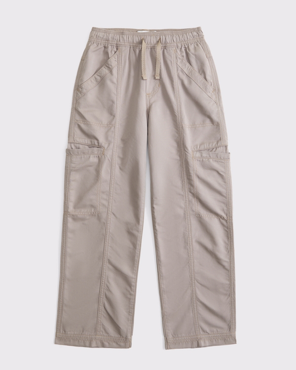 nylon pull-on pants, Sand view 1