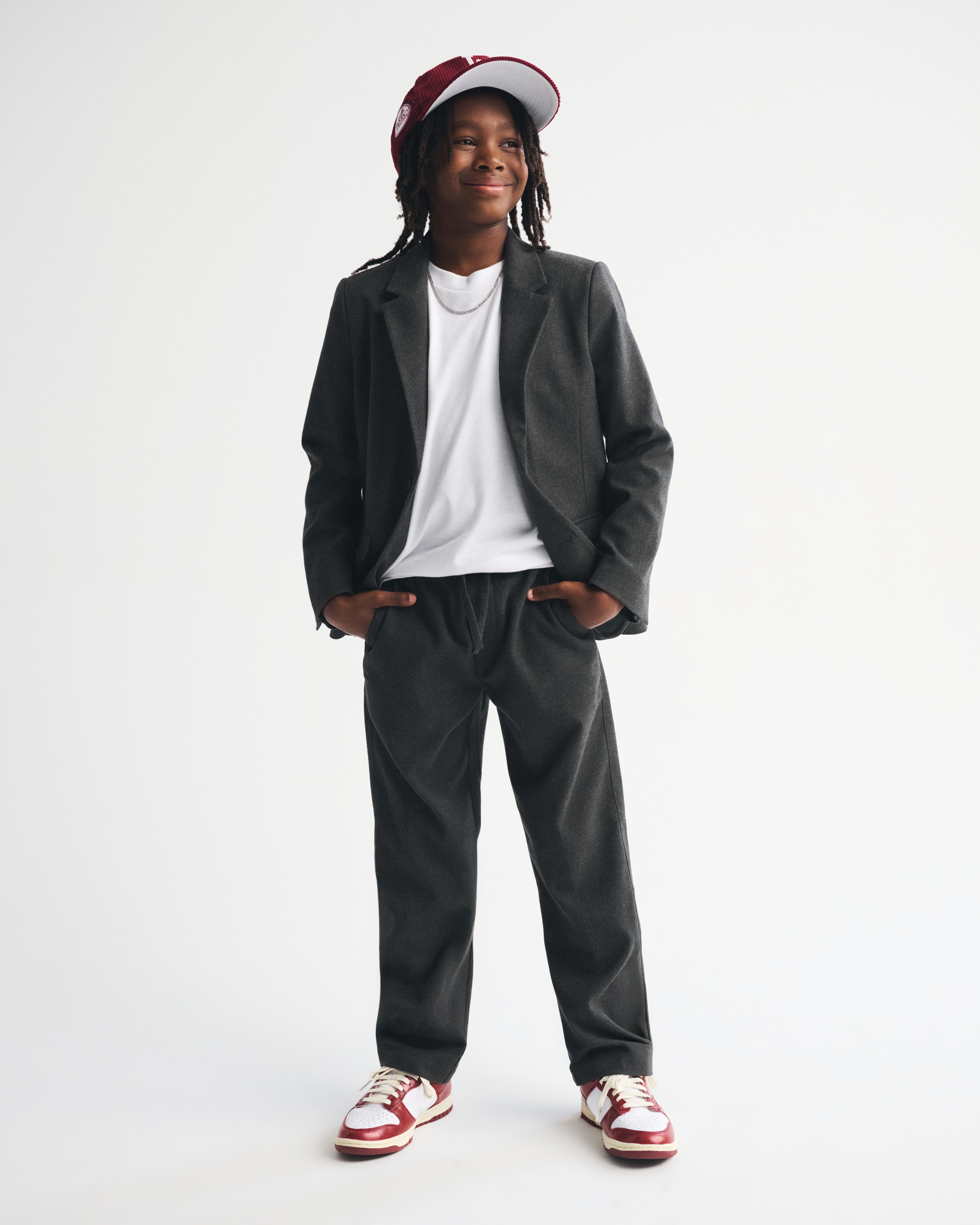 Abercrombie & Fitch Kids' Dress-up Pants In Gray