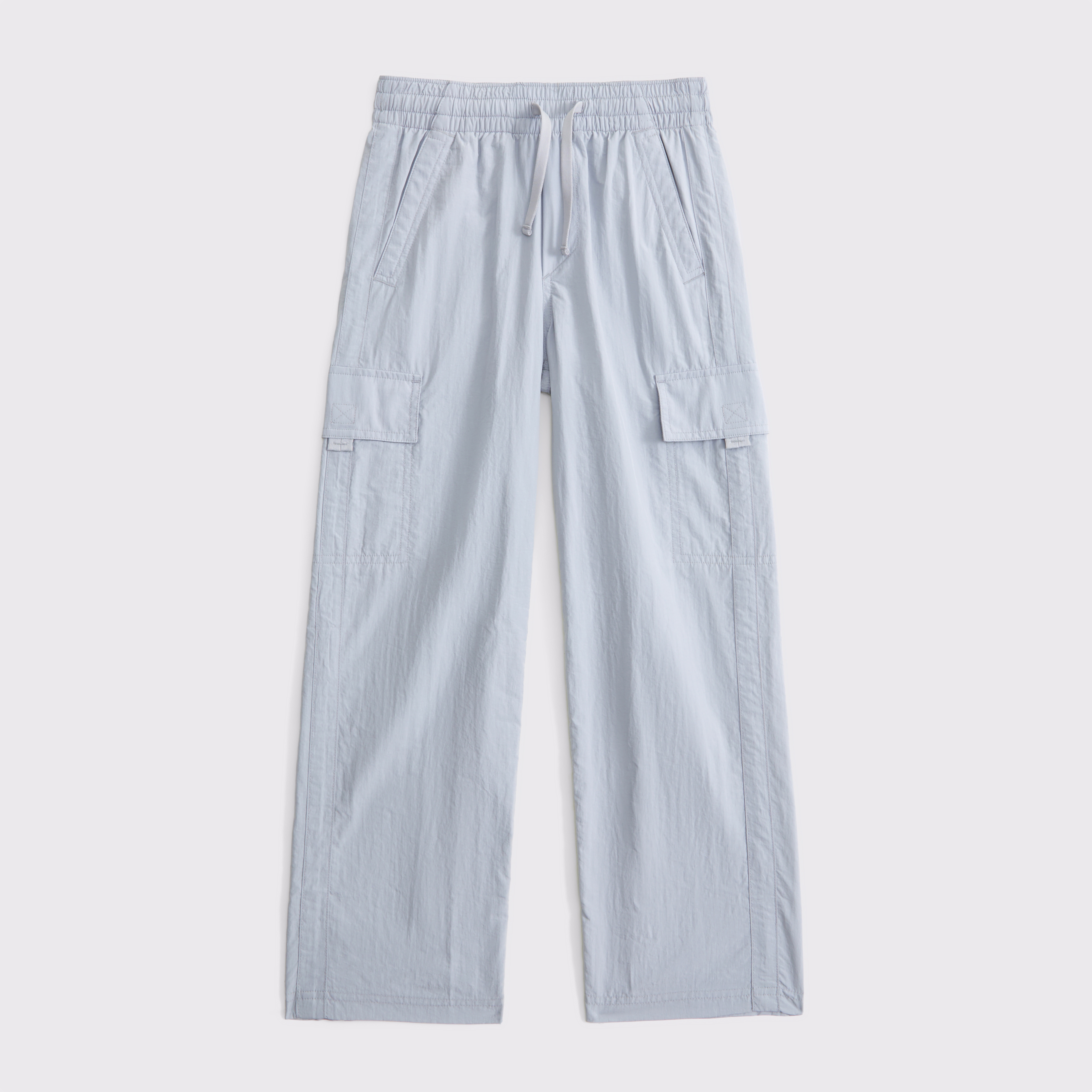 Abercrombie & Fitch Nylon Track Pants In Gray