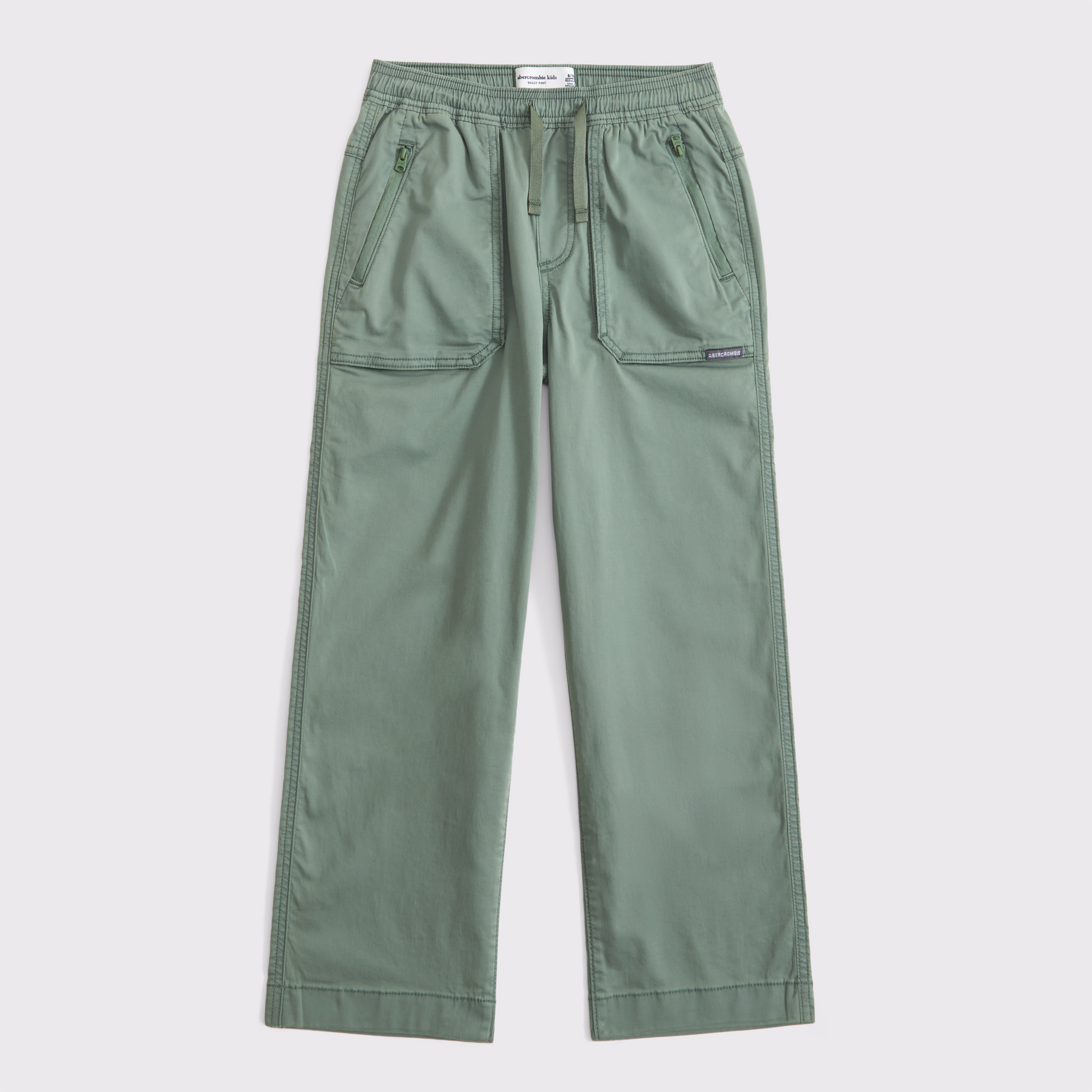 Abercrombie & Fitch Kids' Baggy Pull-on Pants In Green