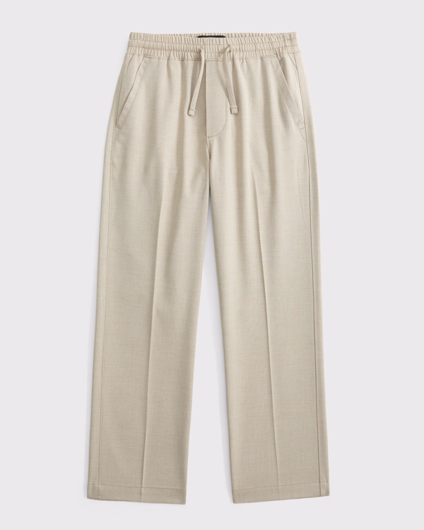 a&f collins pull-on suit pants, Light Tan view 1