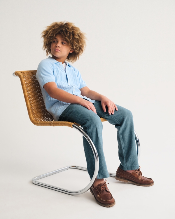 linen-blend pull-on pants