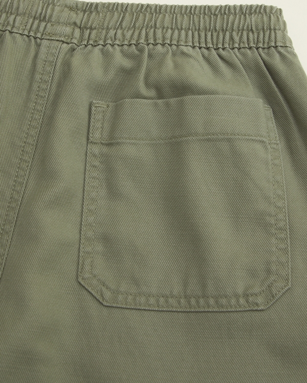 pull-on baggy pant, Olive Green view 2