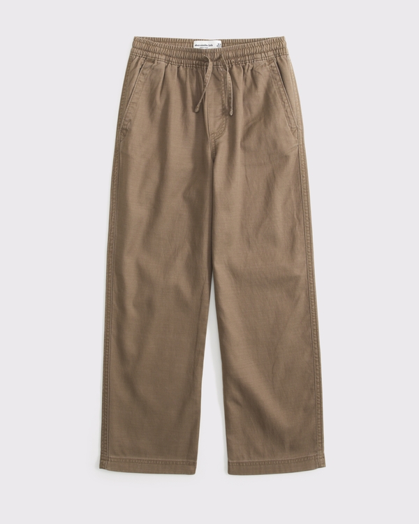 pull-on baggy pant, Brown view 1