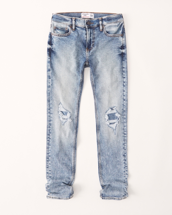 boys ripped stacked skinny jeans | boys clearance | Abercrombie.com