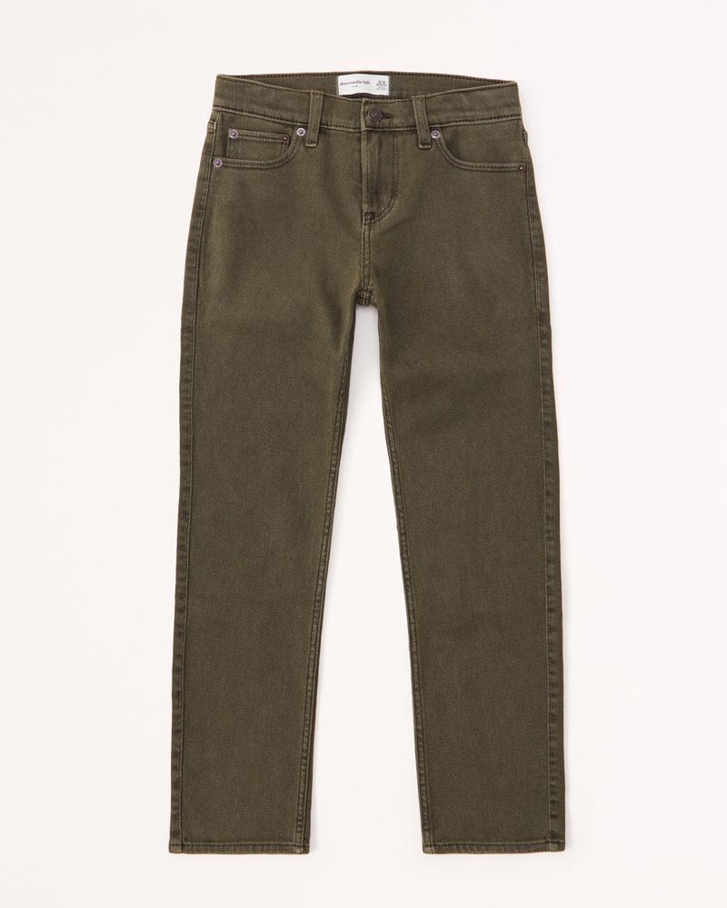 Skinny Built-In Flex Dark-Wash Jeans