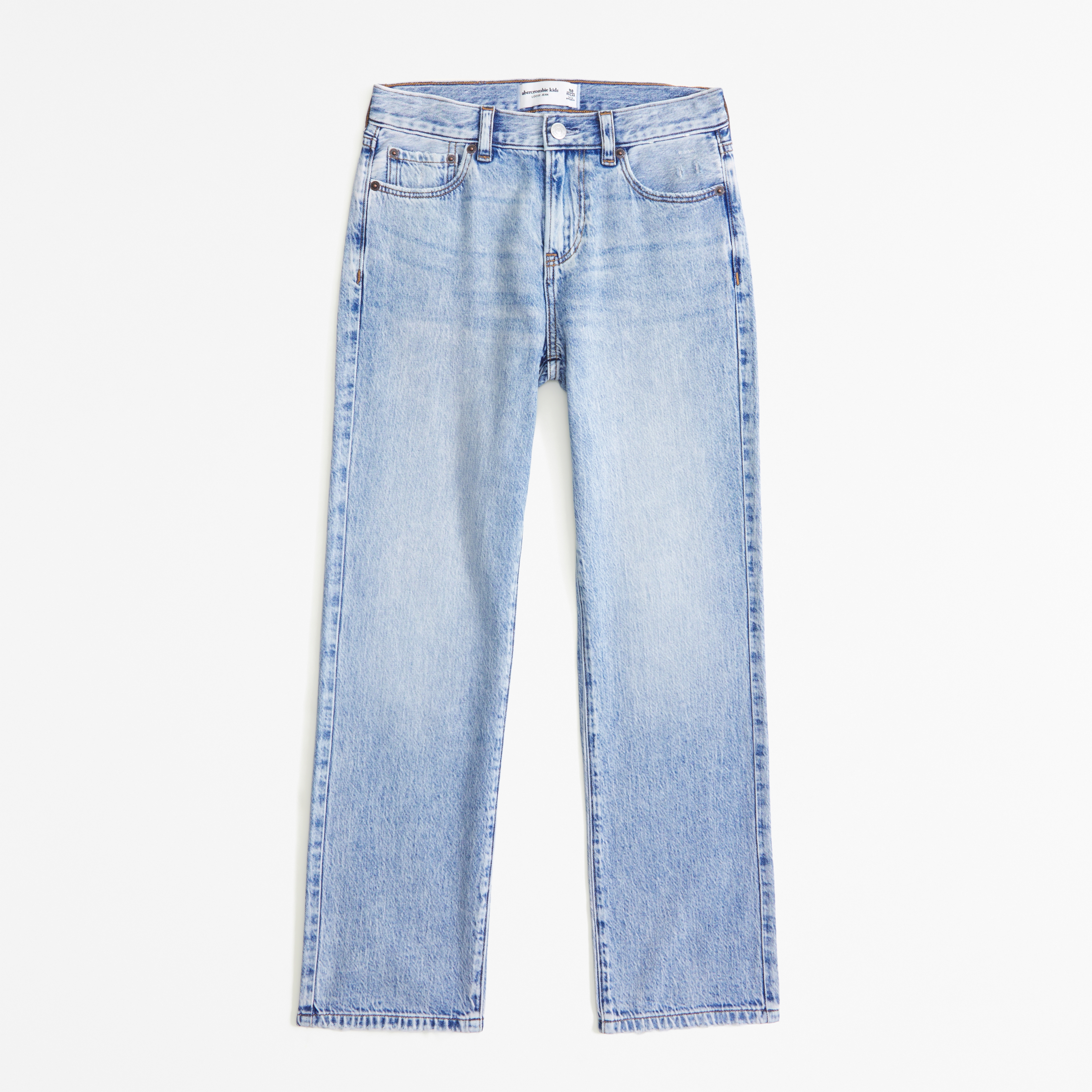 Abercrombie & Fitch Kids' Lightweight Loose Jeans In Brown