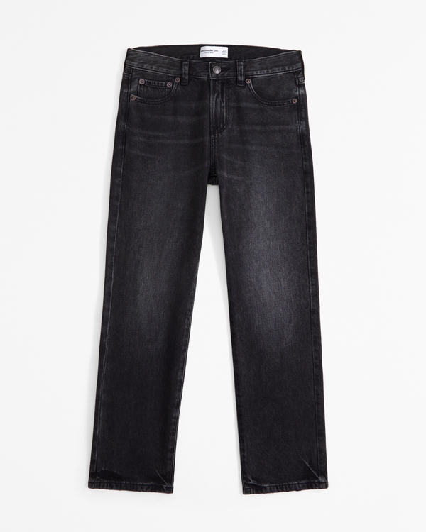 lightweight loose jeans, Washed Black