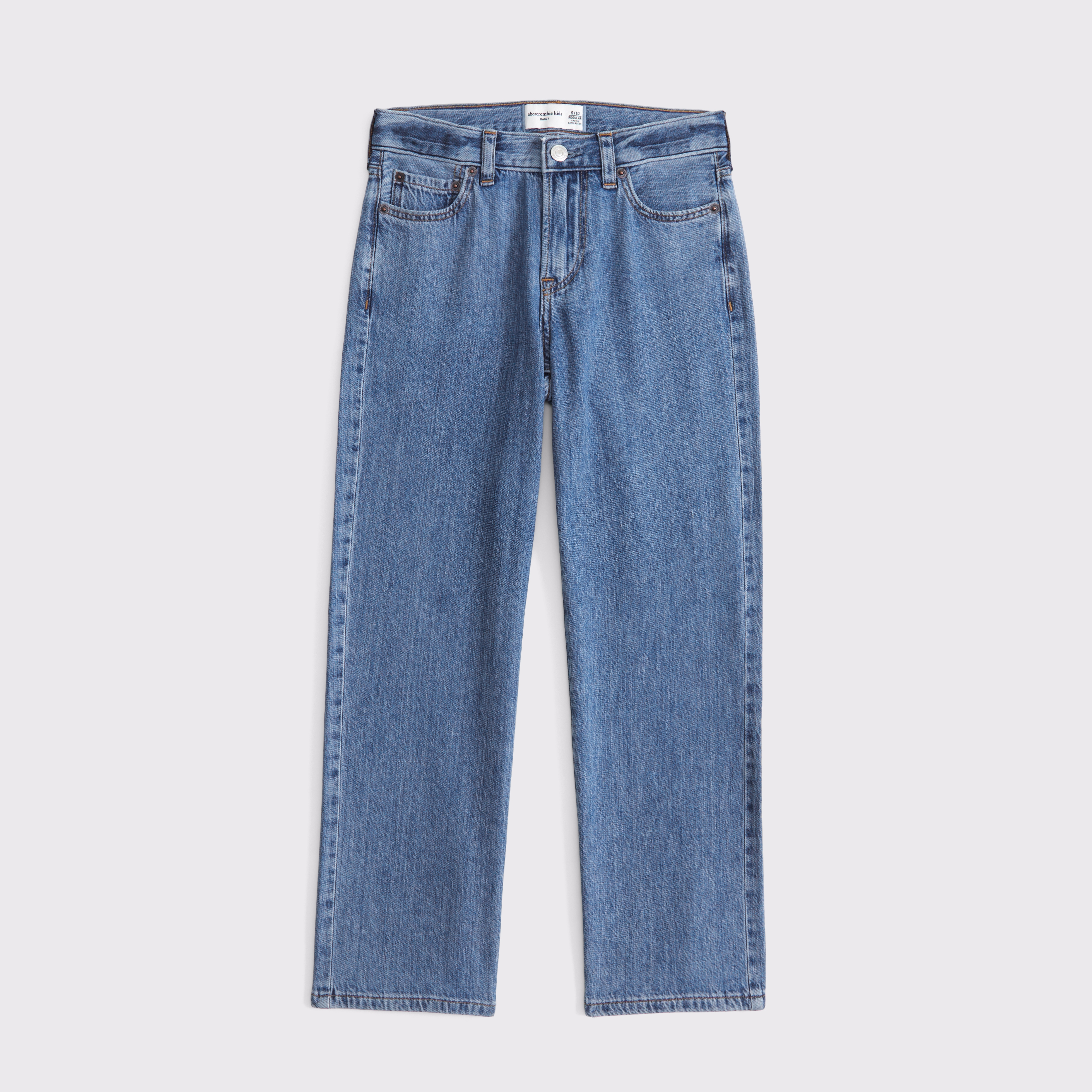 Abercrombie & Fitch Lightweight Baggy Jeans In Blue