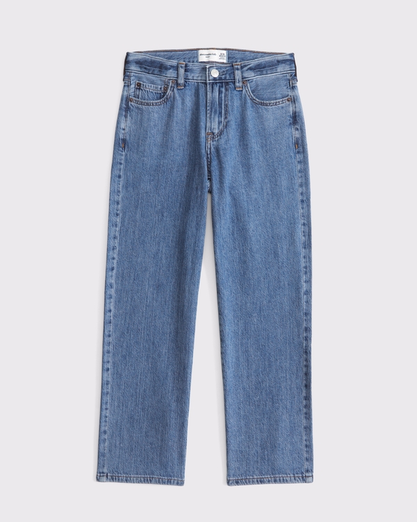 lightweight baggy jeans, Medium Wash