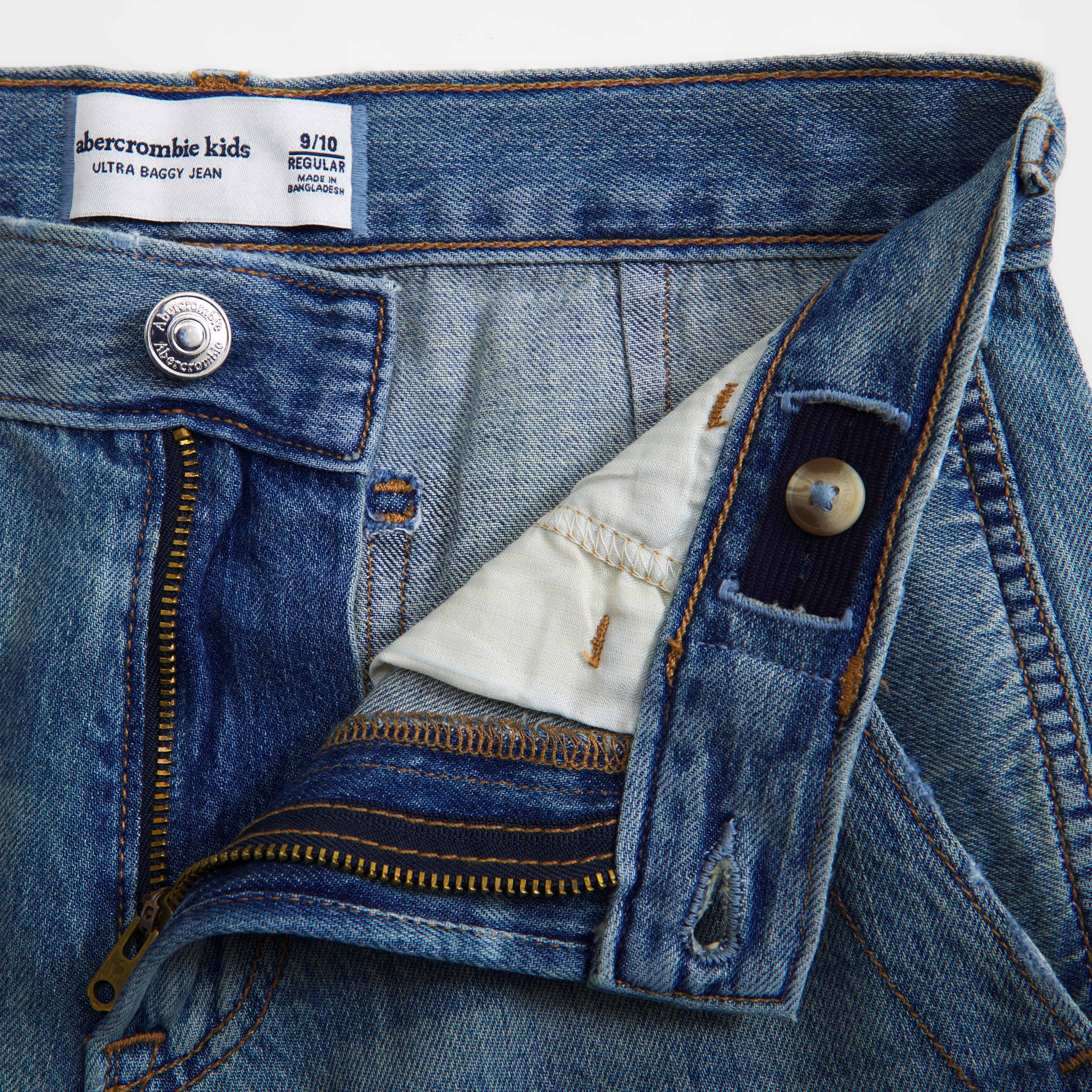 Abercrombie & Fitch Ultra Baggy Cargo Jeans In Blue