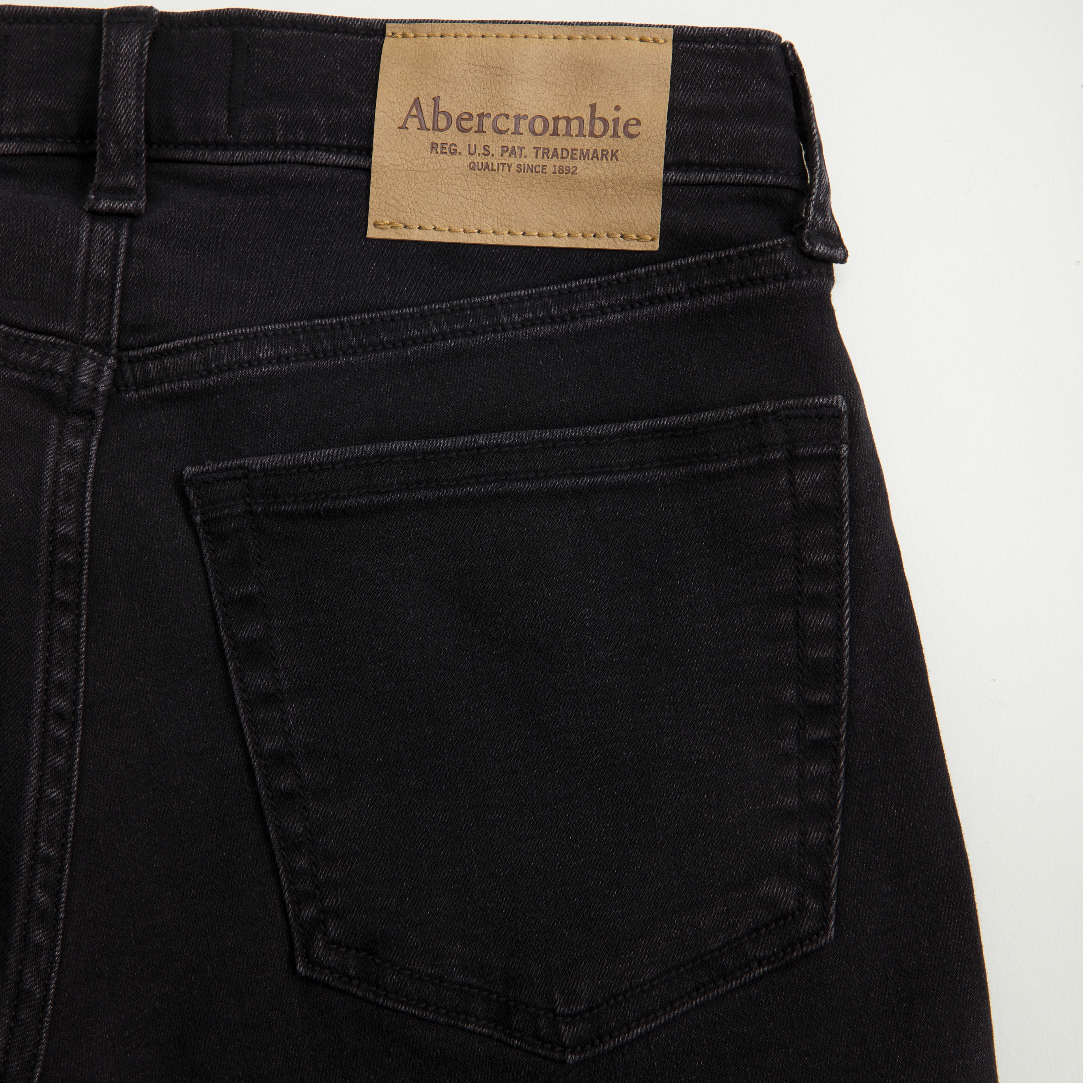 Abercrombie & Fitch Straight Jeans In Black