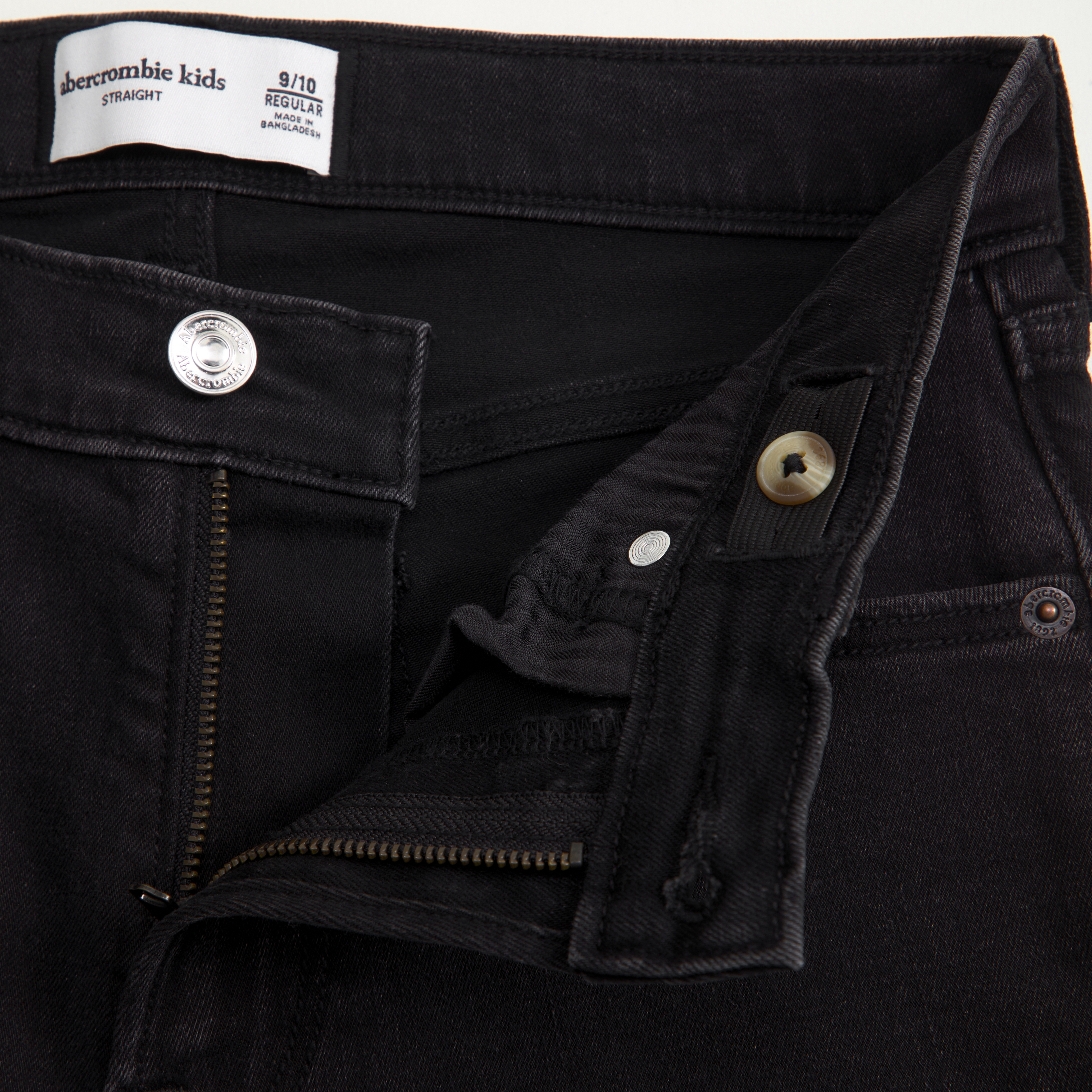 Abercrombie & Fitch Straight Jeans In Black