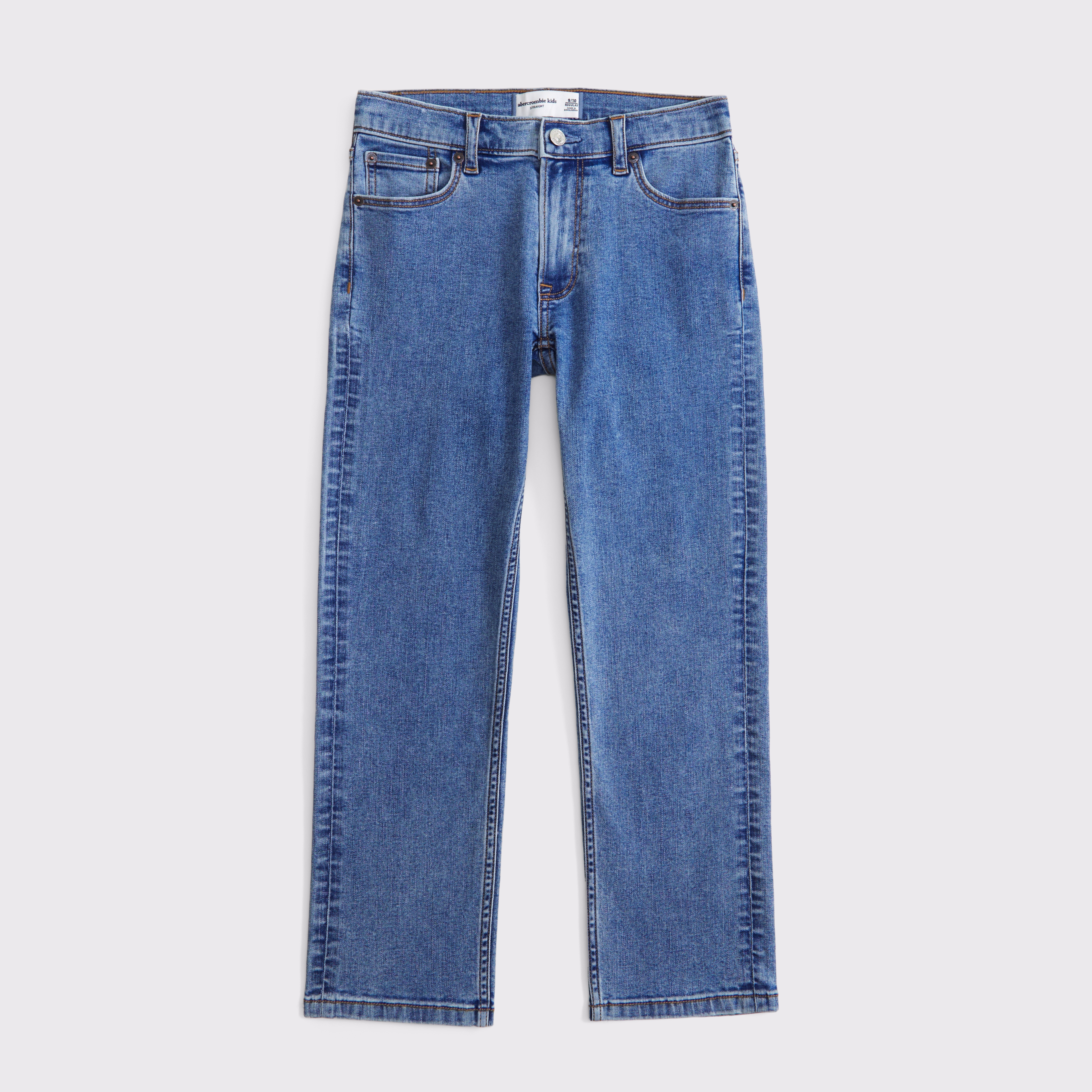 Abercrombie & Fitch Kids' Straight Jeans In Blue