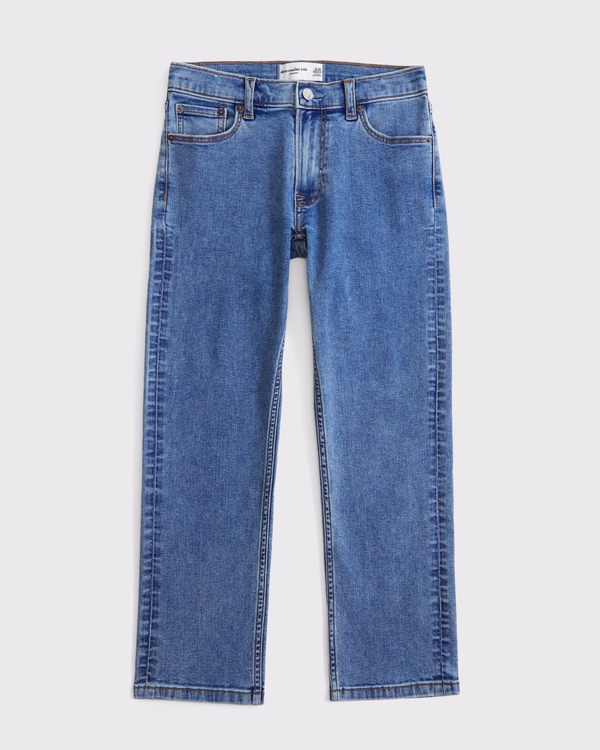 straight jeans, Medium Wash view 1