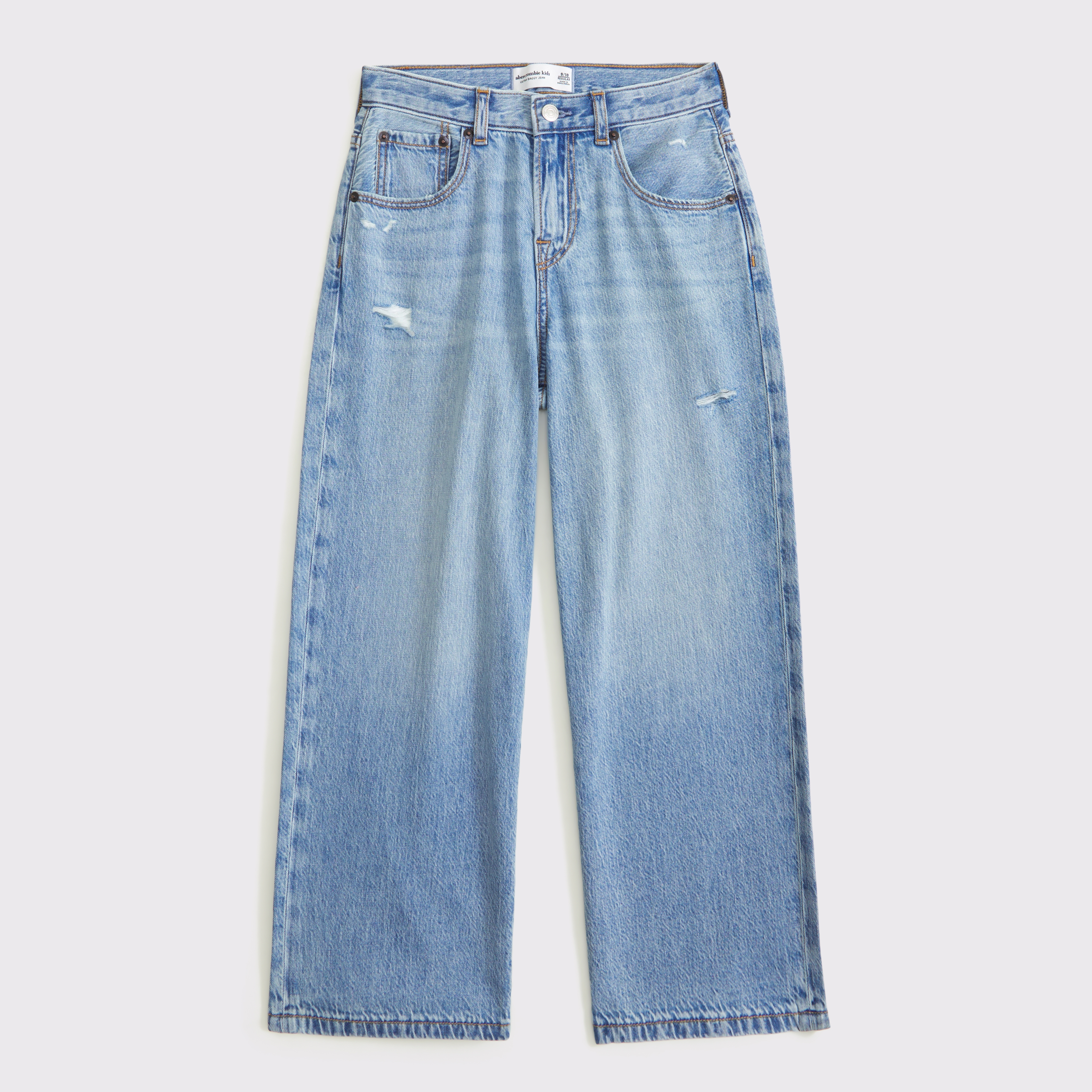 Abercrombie & Fitch Kids' Ultra Baggy Jeans In Brown