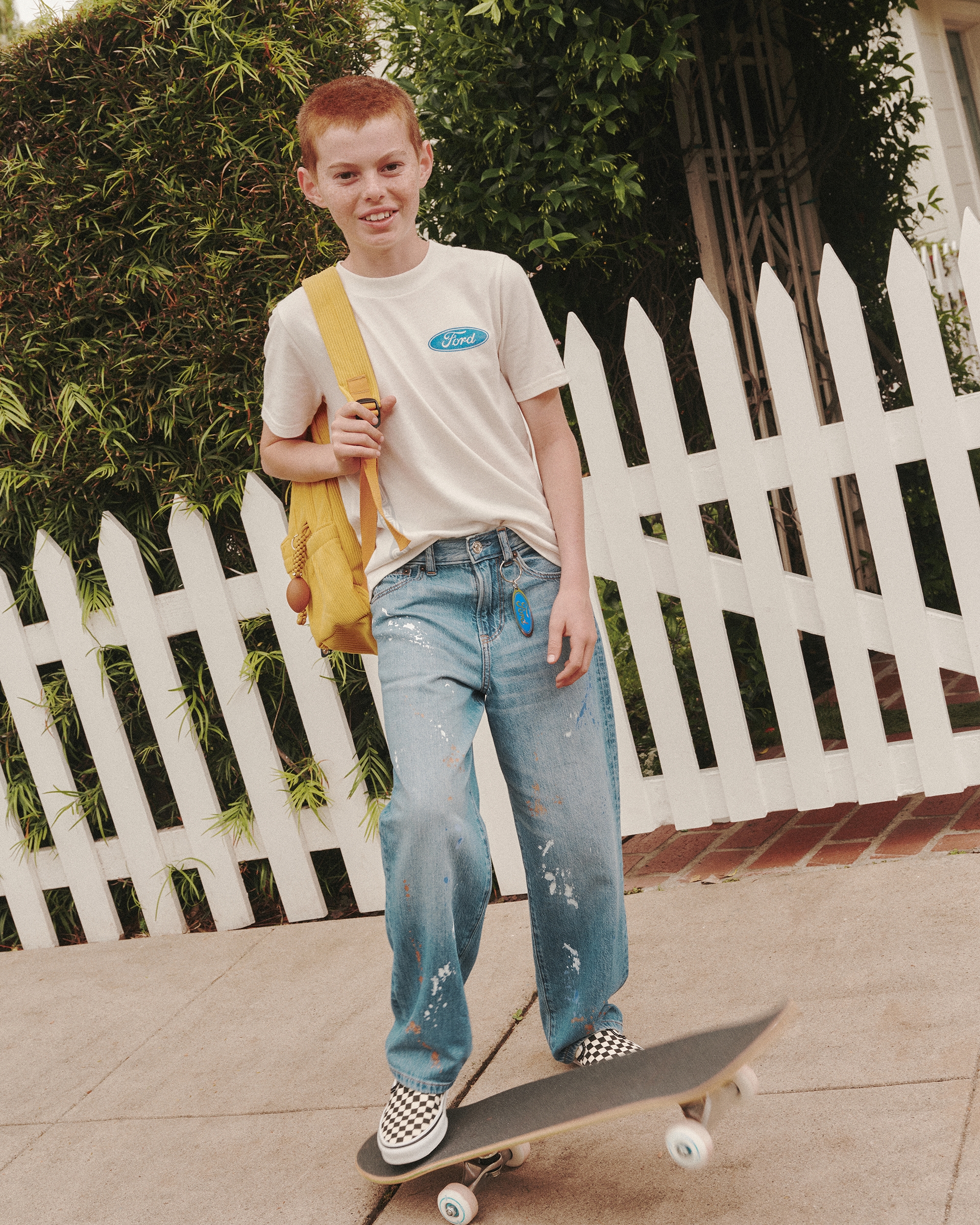 Abercrombie & Fitch Kids' Lightweight Baggy Jeans In Blue