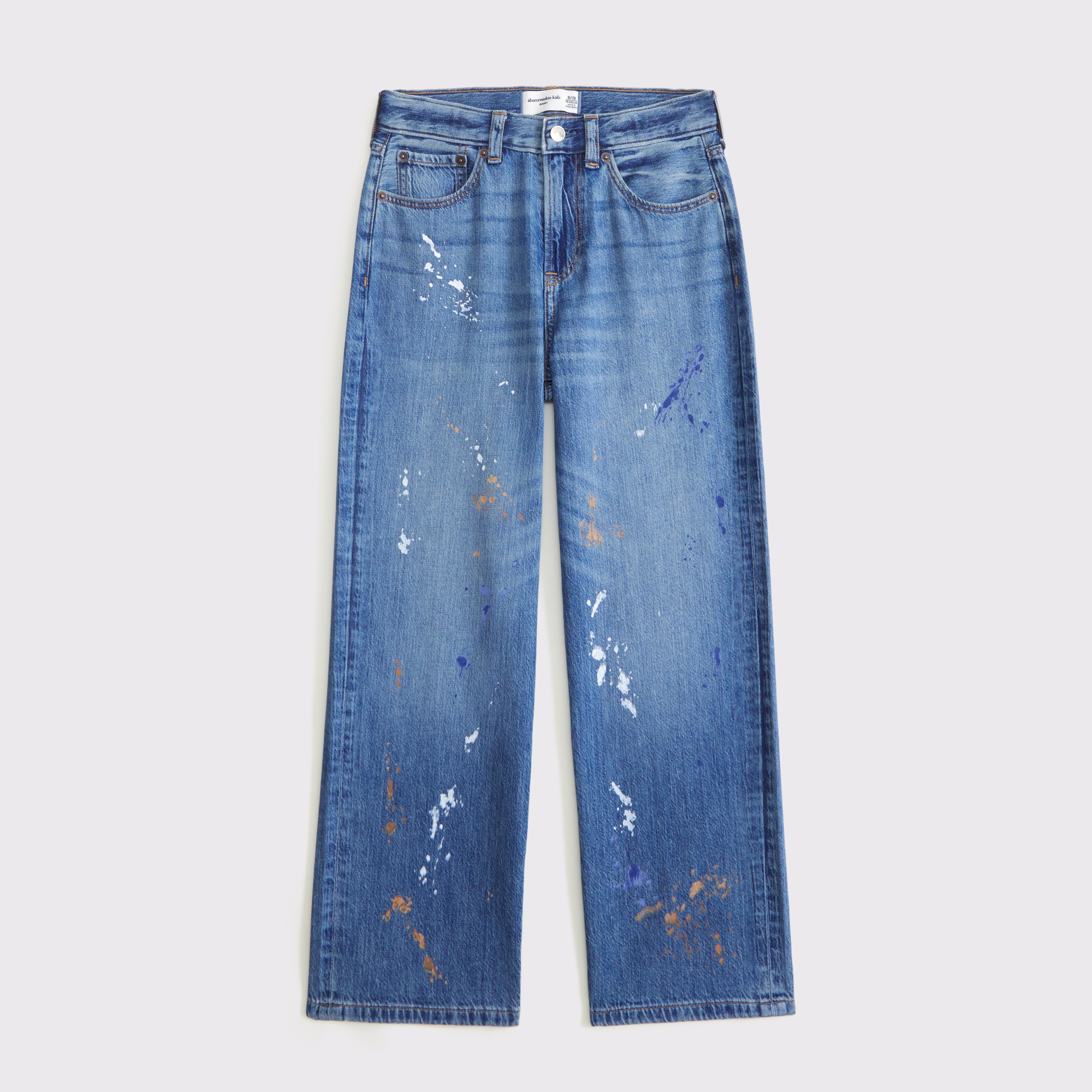 Abercrombie & Fitch Lightweight Baggy Jeans In Blue