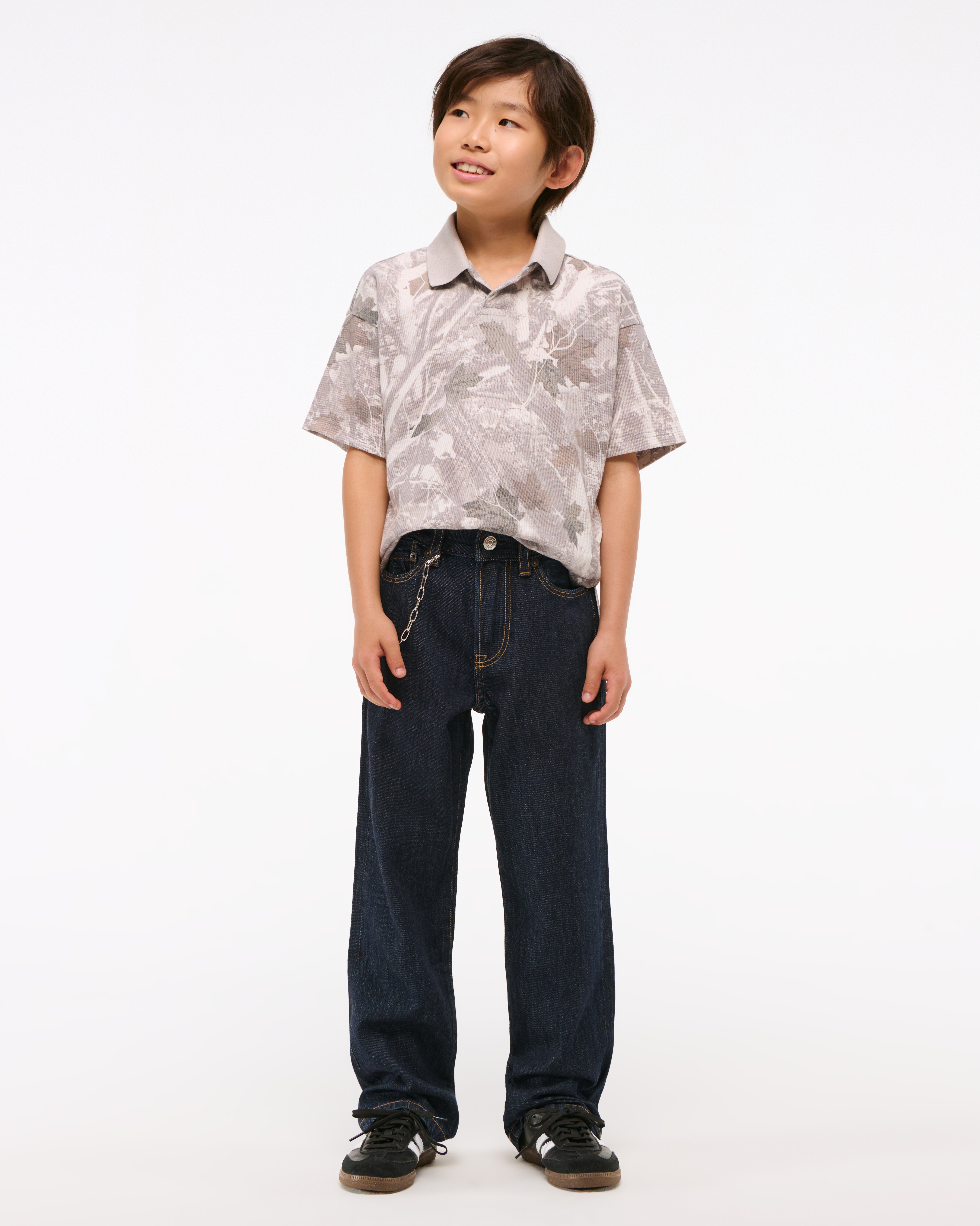 Abercrombie & Fitch Kids' Loose Jeans In Blue