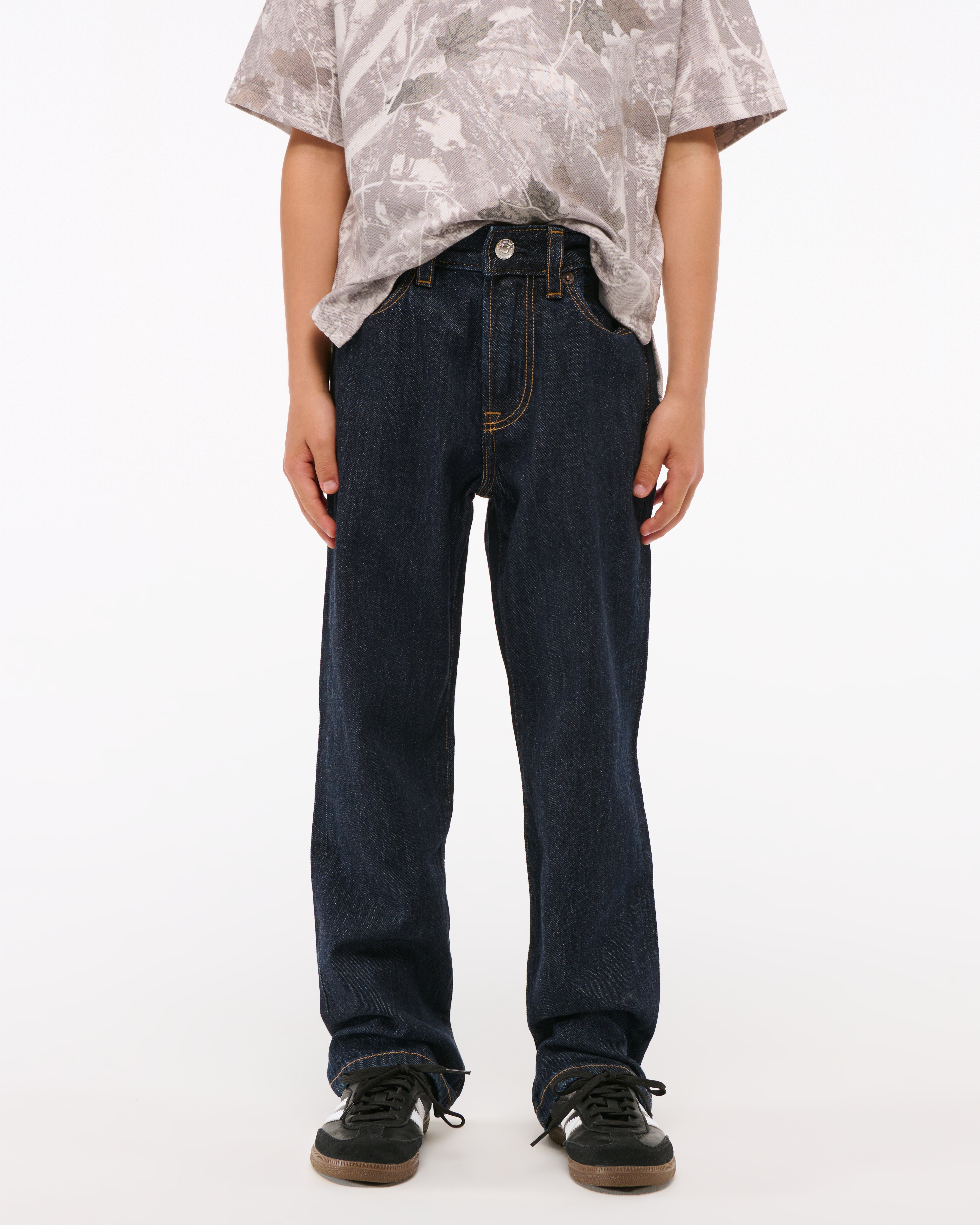 Abercrombie & Fitch Loose Jeans In Blue