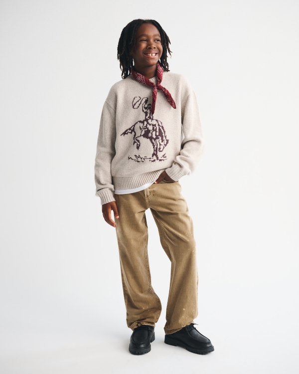 loose jeans, Brown view 1