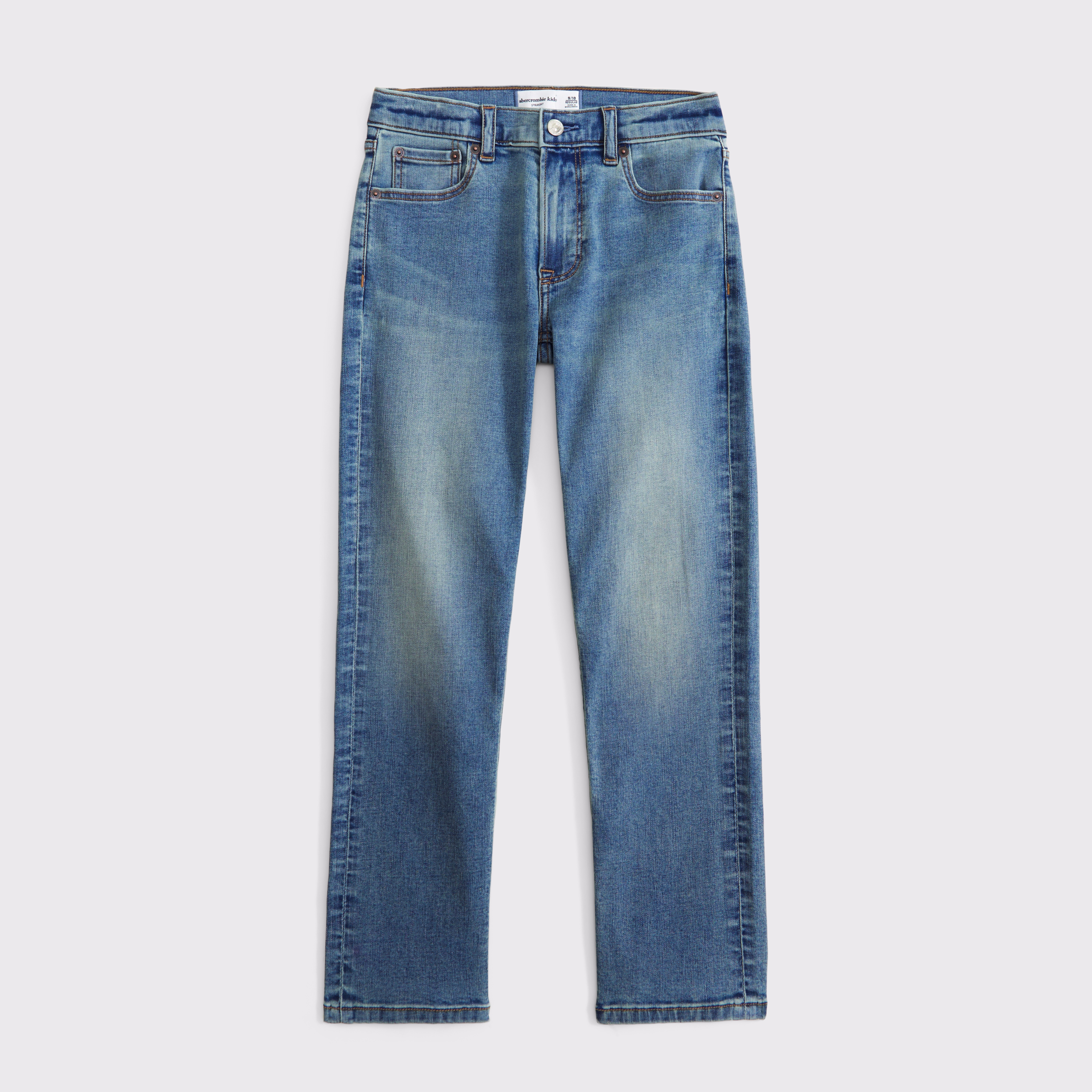 Abercrombie & Fitch Kids' Straight Jeans In Blue