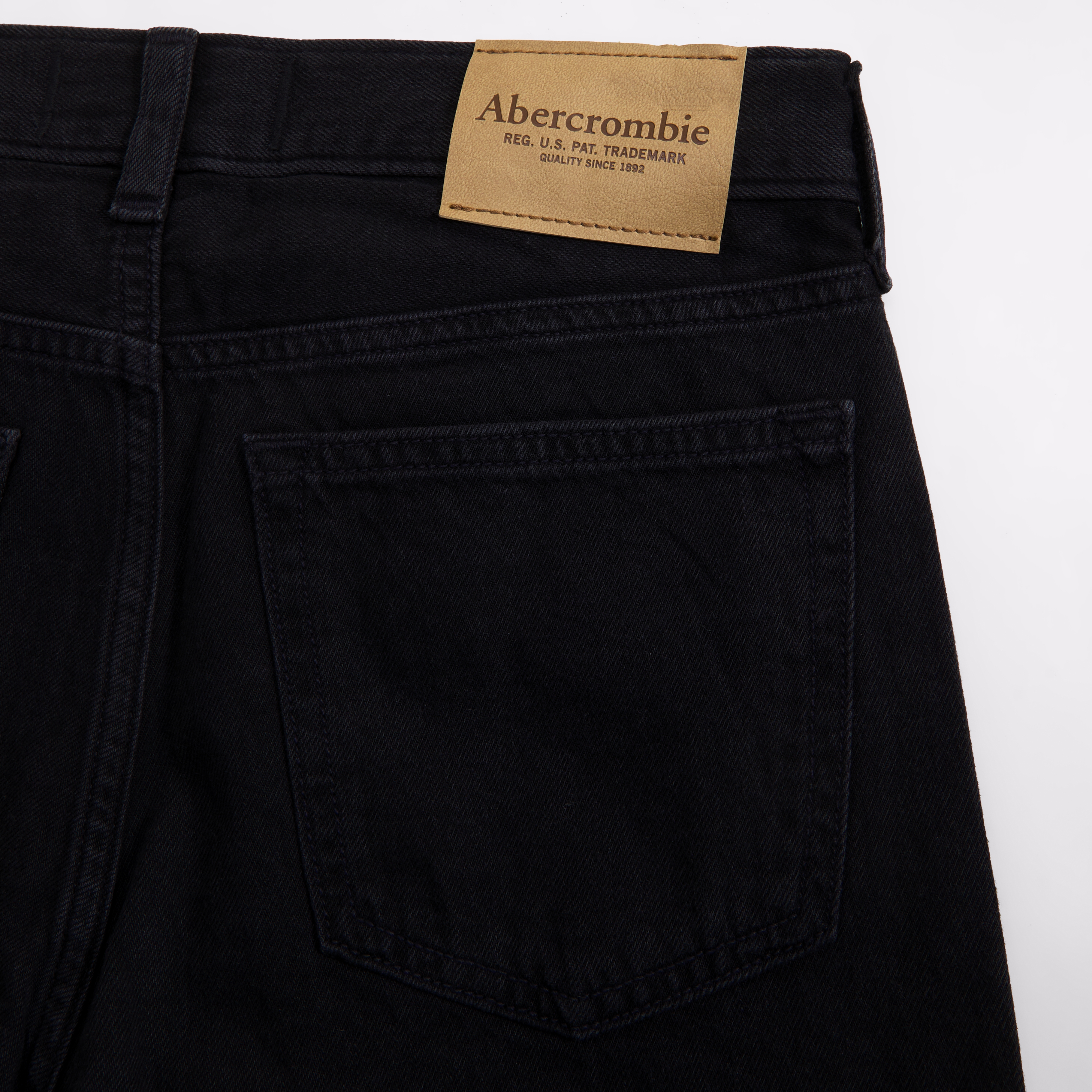Abercrombie & Fitch Lightweight Baggy Jeans In Black
