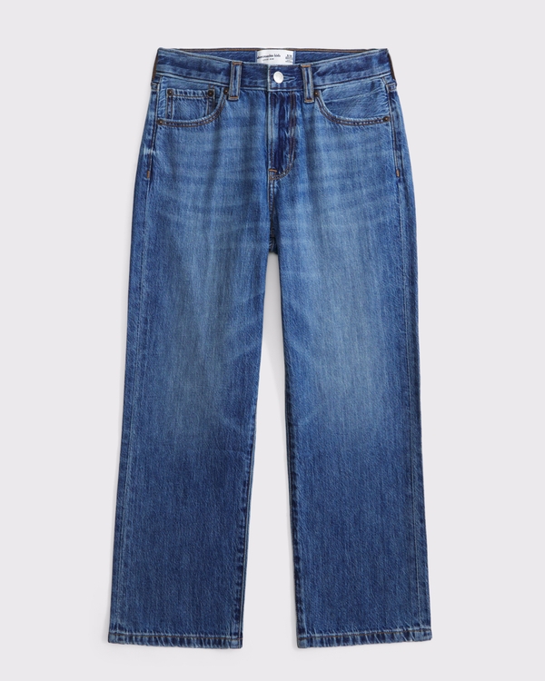 lightweight loose jeans, Medium Wash view 1