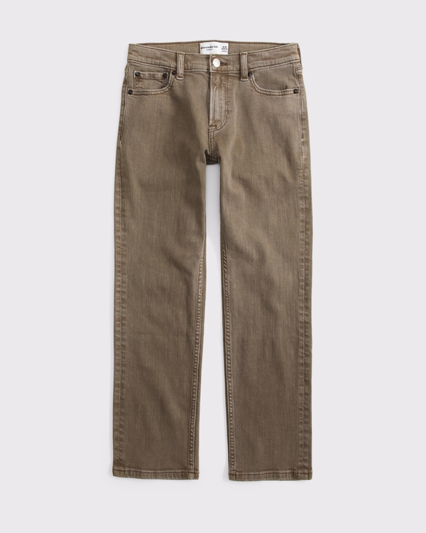 straight jean, Light Brown Wash view 1