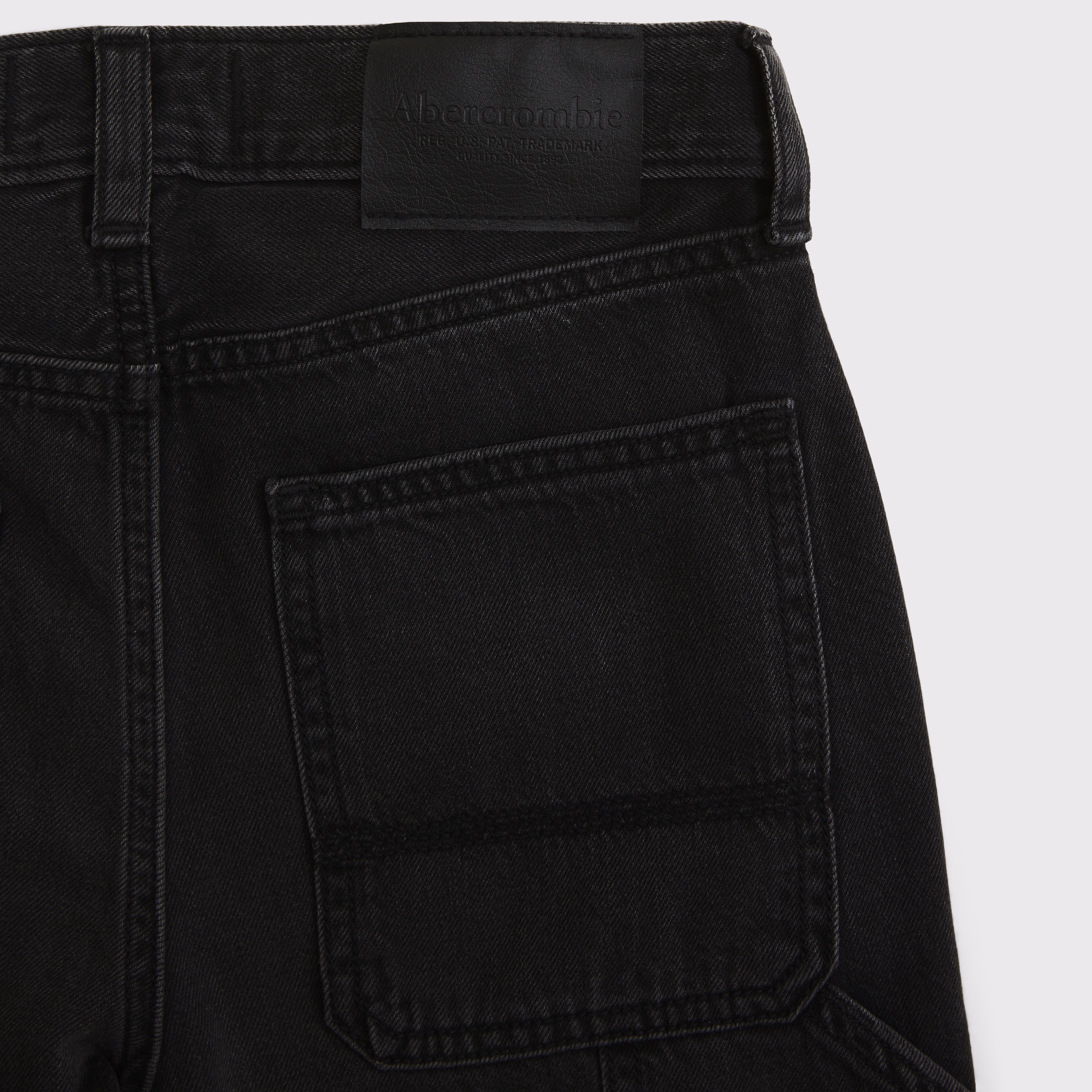 Детские джинсы Abercrombie & Fitch Lightweight baggy, цвет: Чёрный — фото 3