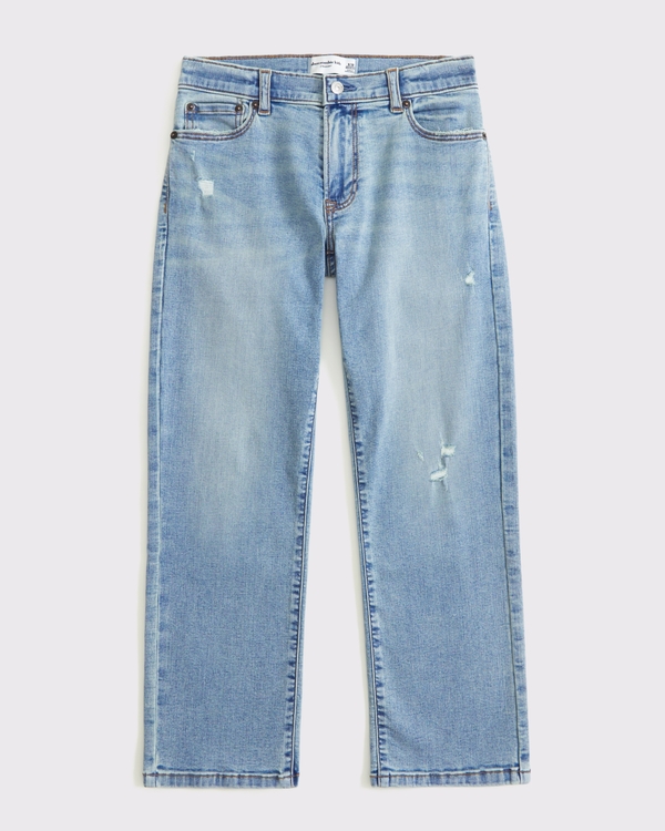 straight jeans, Light Destroy view 1