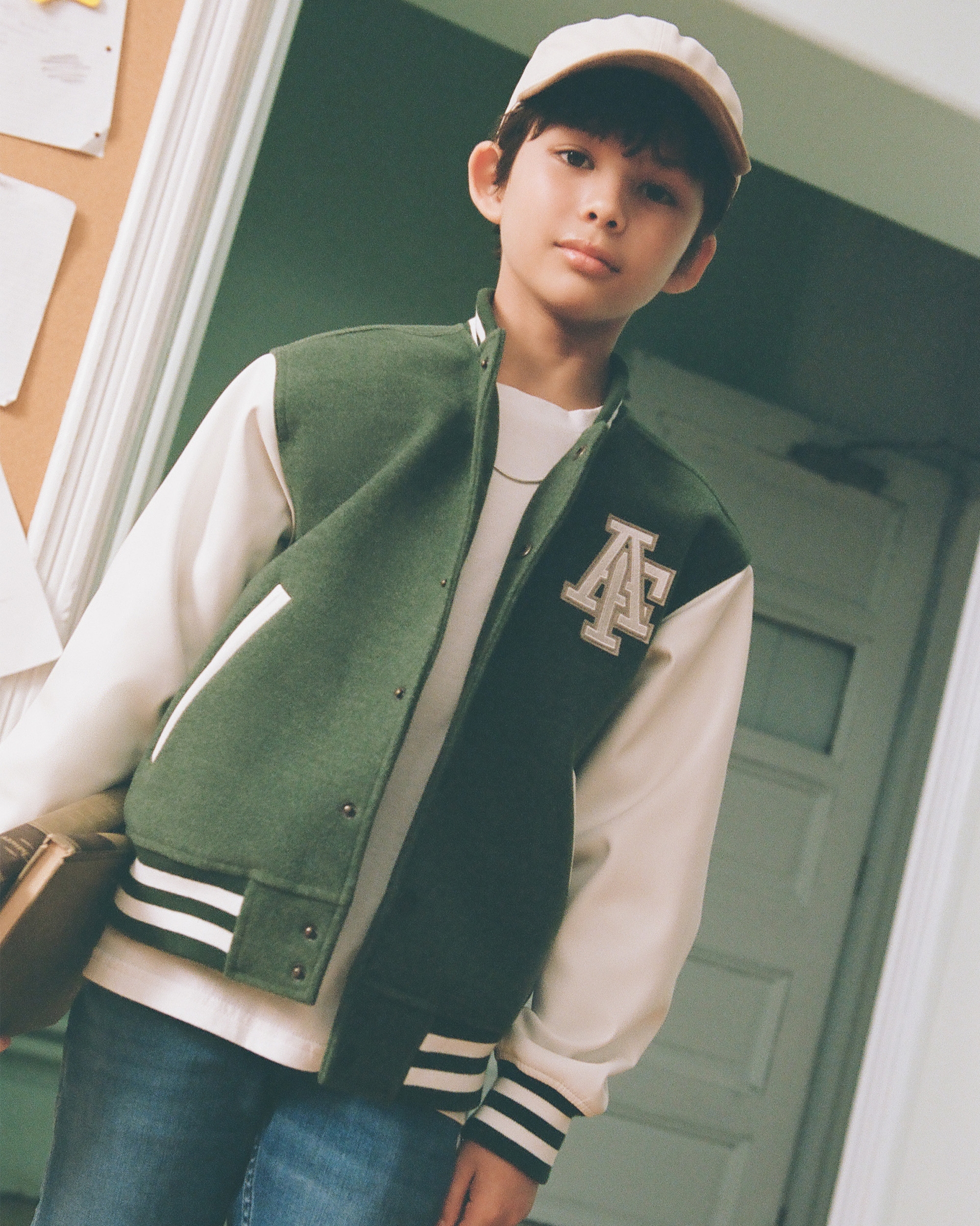 boys varsity bomber jacket | boys | Abercrombie.com